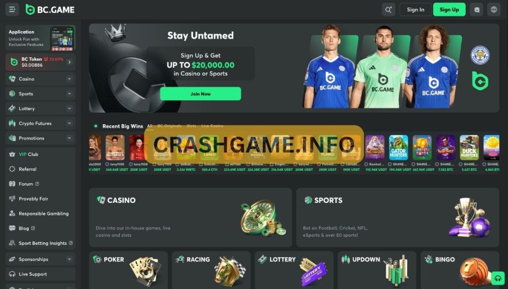 BC Game Crash